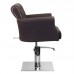 Парикмахерское кресло HAIR SYSTEM BER 8541, коричневое